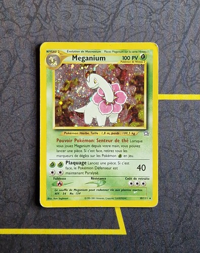 Carte pokémon meganium 111 - carte,