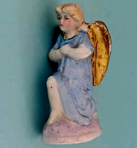 Ancienne statuette ange - ancienne,