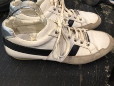 Authentique Baskets Cuir Blanc Dior Homme 41,5