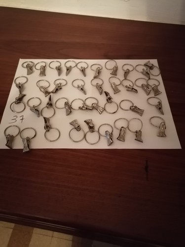 Lot pinces anneaux crochets - 37,