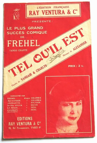 Partition sheet music frehel - sheet,