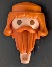 Playmobil tete  cheveux  Roux