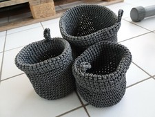 Paniers Tissés au Crochet