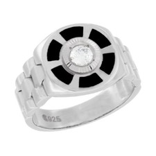 Homme Argent Sterling Montre