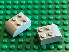 2 x LEGO Light Bluish Gray -