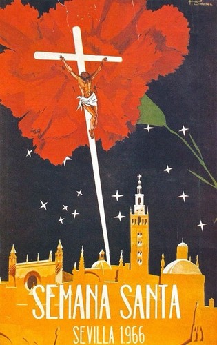 Affiche poster sevilla 1966 - poster,