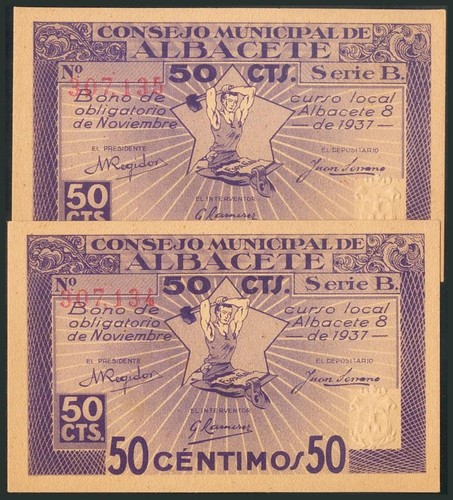 Albacete centimes 8 - 50, centimes.