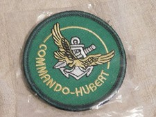 INSIGNE PATCH  COMMANDO  HUBERT / COMMANDOS MARINE / DERNIERE VERSION