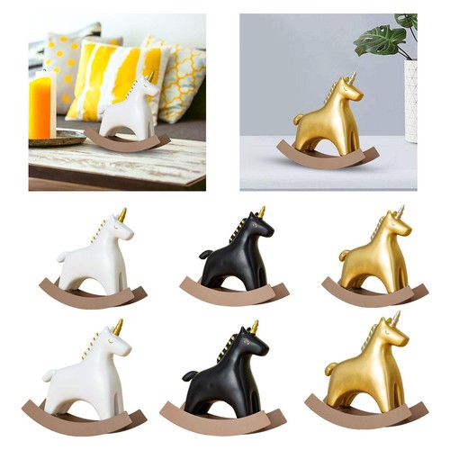 Statue cheval bascule - statue,