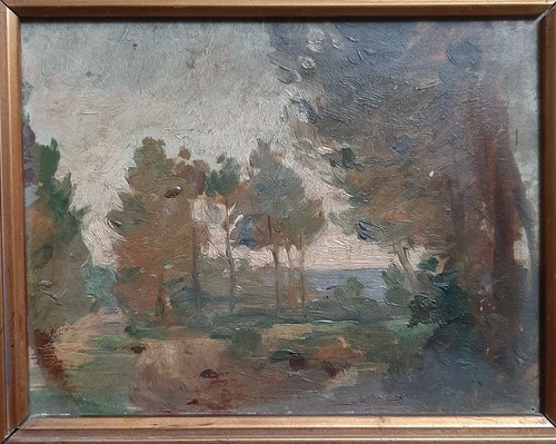 Tableau ancien paysage - ancien,