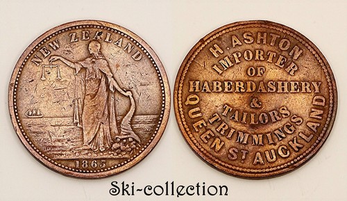 One penny token - penny, 1863
