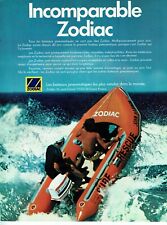  Publicité Advertising 0222  1978   Zodiac  bateau  pneumatique incompratable