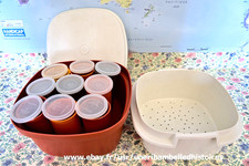 Tupperware  yaourtière + 9 pots + couvercle,  fromage blanc, boite multi service
