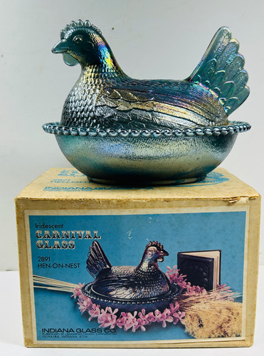 Vintage indiana glass blue - vintage,