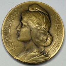 FRANCE - Médaille Marianne - Union Professionnelle des Sténographes - L. Cariat