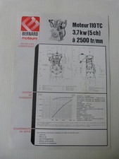 prospectus moteur fixe BERNARD