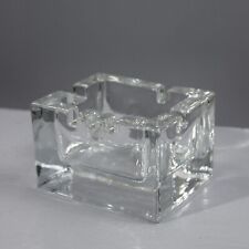 Kaj Franck & Nuutajärvi Notsjö Finlande cendrier cristal "Cigaro" 1968