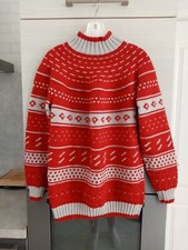 PULL JACQUARD FAIT MAIN  NEUF