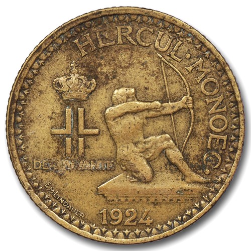Monaco francs 1924 crédit - monaco,