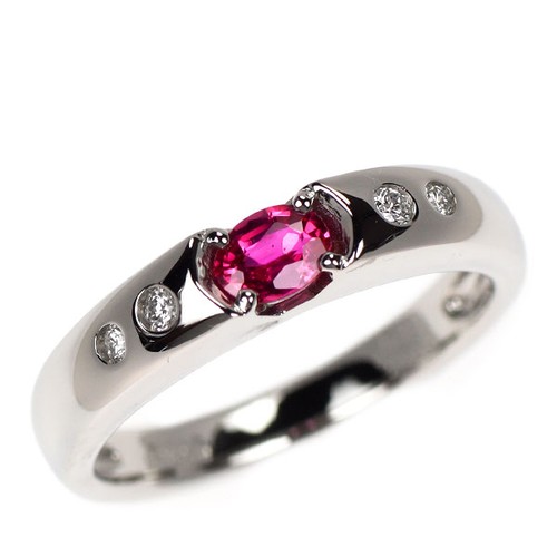 Bague diamant rubis sang - , de