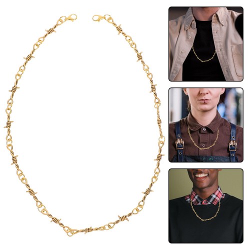 Collier barbelé punk - , à