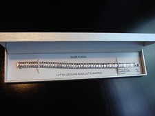 1 Carat TW Macy's Victoria Townsend Tennis Diamond Rose Cut MCB8853 Bracelet 8"