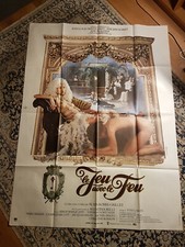 Affiche 1974 LE JEU AVEC LE FEU 120x160 Sylvia Kristel EROTIQUE