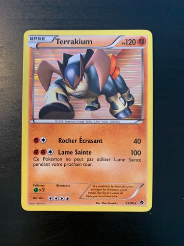 Carte pokémon terrakium - carte,