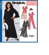 5109 PATRON SIMPLICITY CREATIONS jUPE PANTALON BLOUSE  CHAPEAU G.TAILLE 46 AU 52