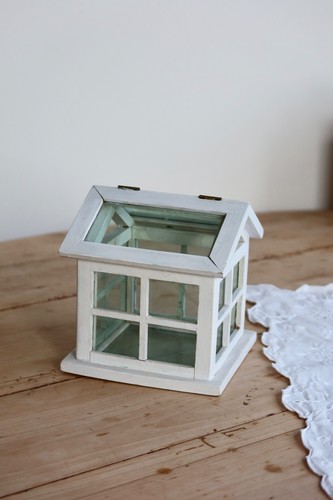 Mini serre vintage bois - serre,