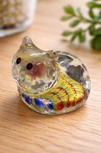 Oiseau verre soufflé type - verre,