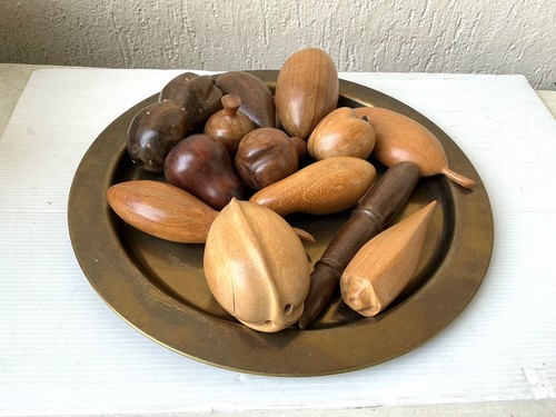 Plateau rond laiton avec 13 - rond,