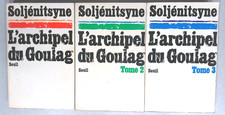 L'ARCHIPEL DU GOULAG EN 3 TOMES ALEXANDRE SOLJENITSYNE EDITIONS SEUIL 1974-76