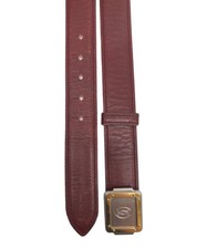 Must de Cartier Authentique Rouge 2C Logo Boucle Ceinture Vêtements Femme Acc...