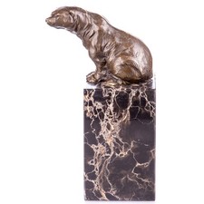 Sculpture ours bronze - sculpture, en