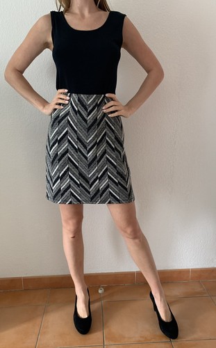 Jupe courte femme gris/bleu