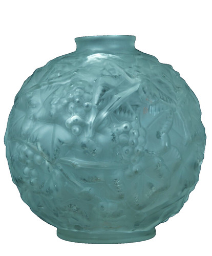 Ancien vase boule verre art - boule,