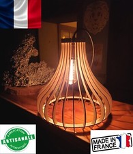 Lampe Lustre galbe shape en bois