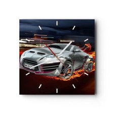 Horloge murale en verre