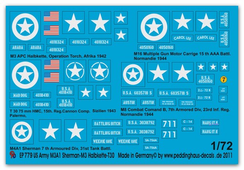 Tags pour m4a1 m3 - 1/72, m4a1-m3-m8