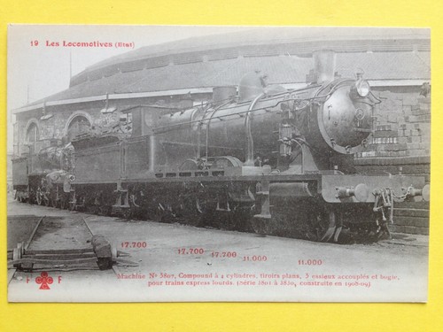 Cpa locomotive cie etat - locomotive,