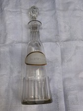 CHARTEUSE Ancienne , Rare et Superbe Carafe en Cristal Taillé  Topette  16 dose