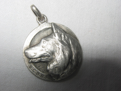Médaille argent chien - médaille,