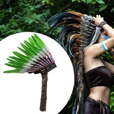 Coiffe indienne en plumes
