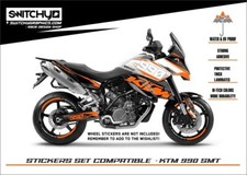 Kit Autocollants Graphiques "Attack WH" Compatibles KTM 990 SMT Décalques Dekor