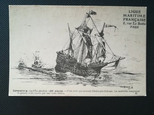 Cpa caravelle santa maria - caravelle, "santa-maria"