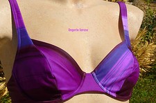 Maillot de bain 2 pièces  RASUREL haut SG 2C/FR85C/INT70C slip violet/prune