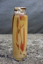 briquet de table vintage signé verrerie LA ROCHERE ,  multicolore , années 70