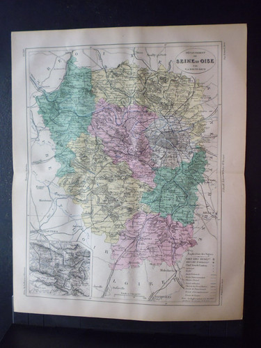 Carte géographique la - géographique, 19°:la