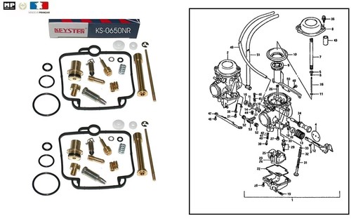 Kit réparation carburateur